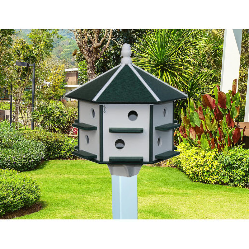 Maison d'oiseaux mauve Sos Amish Made 26 po x 26 po x 26 po Sos Amish, Vert