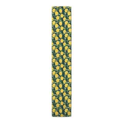 Lemon Pattern White 5 Table Runner