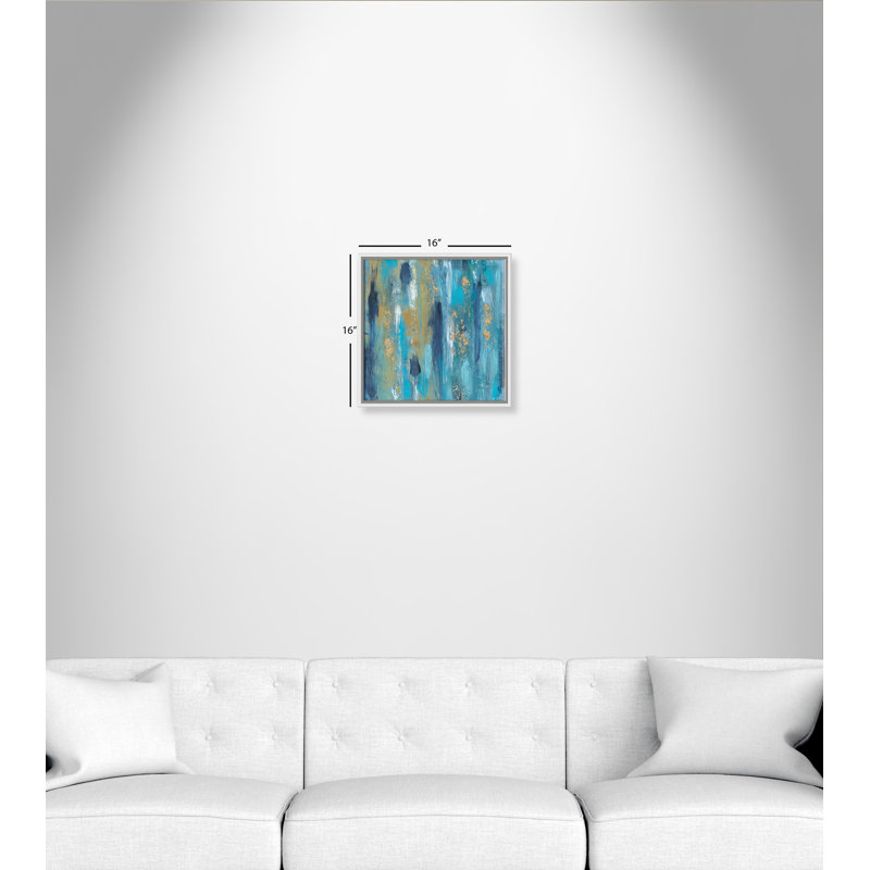 «Through the Shimmer», reproduction d'art sur toile encadrée, H 45 po x l 45 po x P 2 po, Cadre blanc