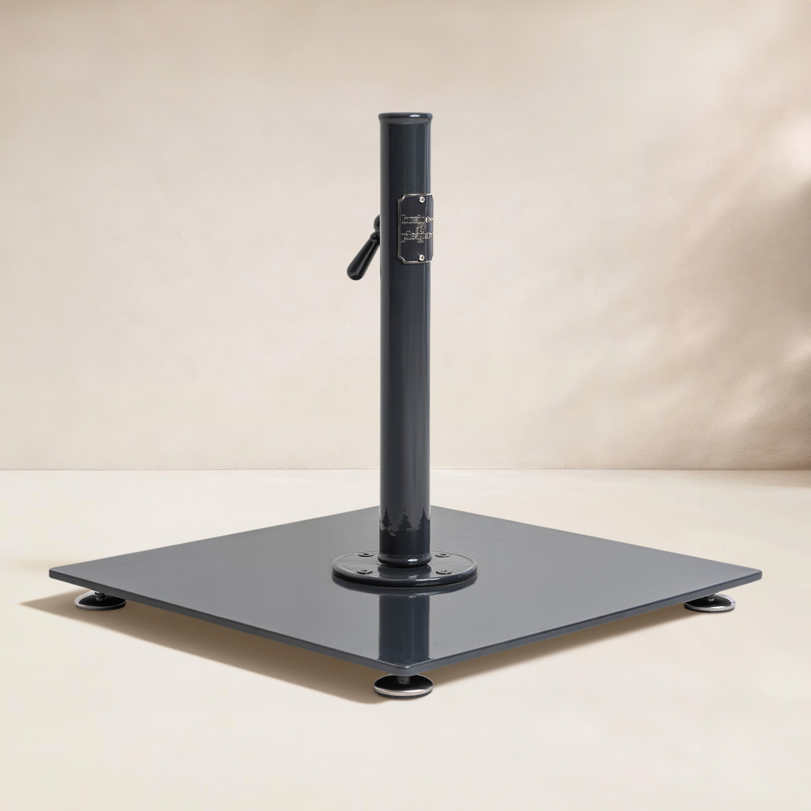 35lb In-Ground Umbrella Base, Black