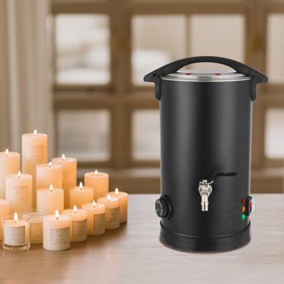 Wax Melter Electric Wax Melting Pot Wax Melter For Soy Wax Bee Wax Temperature Adjustment With Spoon