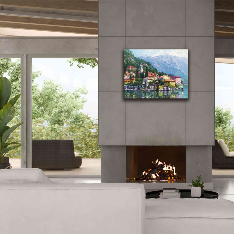 «Reflections of Lake Como» par Howard Behrens, impression sur toile, H 26 po x l 34 po x P 1,5 po