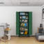 Grande armoire de rangement en métal avec 5 tablettes réglables pour salle de bain Kithcn Pantry -1417226007