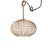 Open-Weave Wicker Ceiling Light