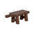 Rustic Wooden Serving Riser with Handle – Ottoman Tray for Stylish Display, Decorative Tray for Tabletop Accents, and Coffee Table Tray – Elevated Accent Tray for Organizing Essentials – 6", Brown