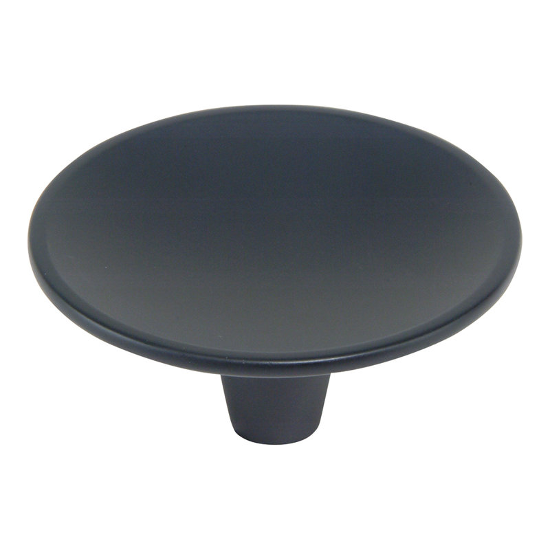 Dap 2" Diameter Round Knob, Matte Black, 2"
