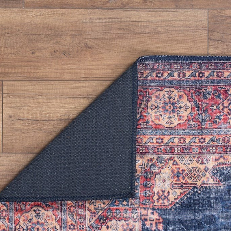 Luxueux tapis lavable à la machine, 100% polyester, 7,5 x 10,8 pieds | Hauteur des poils: 0,2 po, 1850 g / m² | Dessus en polyester recyclé, facile d'entretien, parfait pour le salon et la chambre à coucher, conception douce et durable