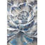 Impression sur toile grise et bleue