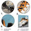 Chaussures de soccer grises et orange - art mural en métal Soccer-1890461587