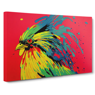 Rooster Splash Vol.1 Abstract - Wrapped Canvas