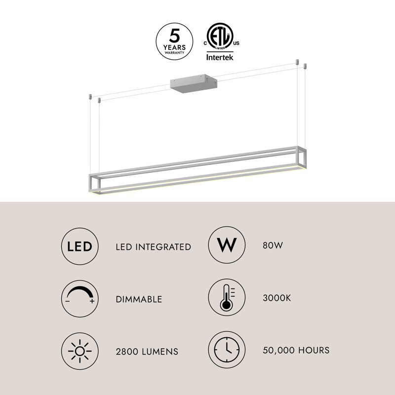 Plaza 1 - Light LED Pendant, White