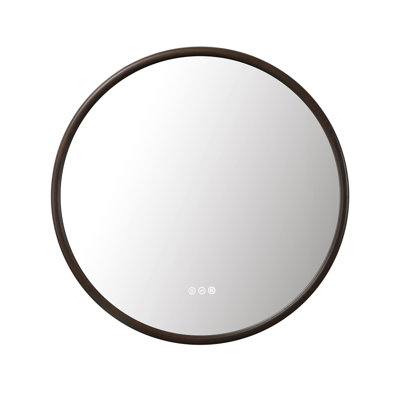 Miroir anti-buée en chêne naturel Veener