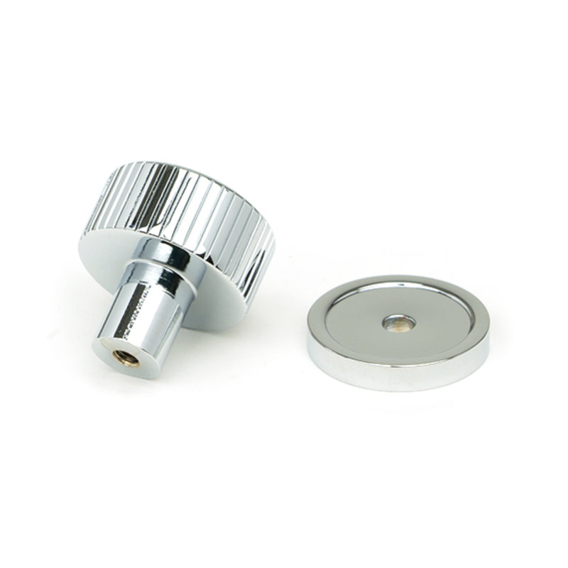 Matt Black Judd Cabinet Knob - 32Mm (Plain), 2.5 cm, Polished Chrome