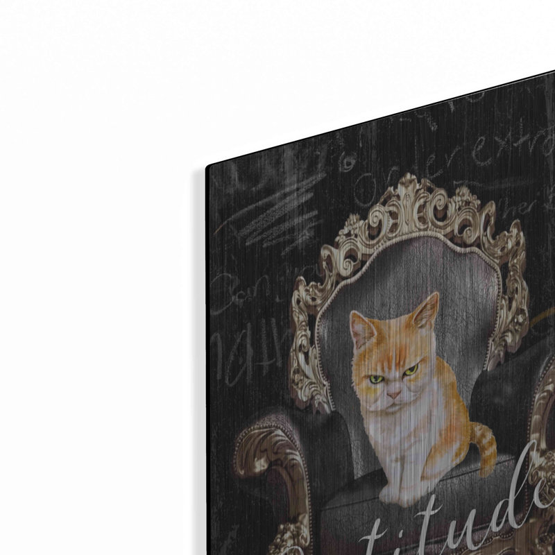 "Catitude" par Karen Smith, H 16 po x l 12 po