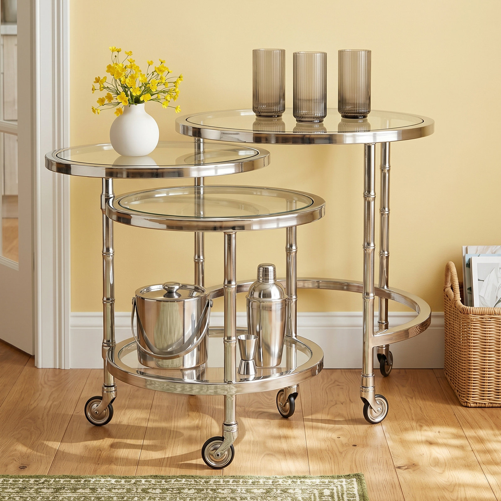 Antoinette Metal Bar Cart