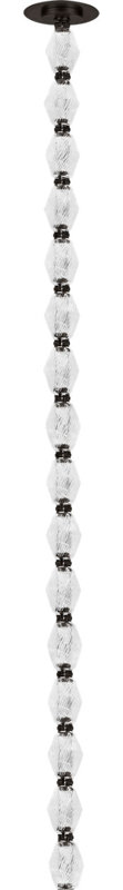 Collier 1 - Light LED Pendant, 51.6" H x 2" W x 2" D, 2700