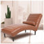 Chaise longue sans accoudoirs en simili cuir Flodie-506744072