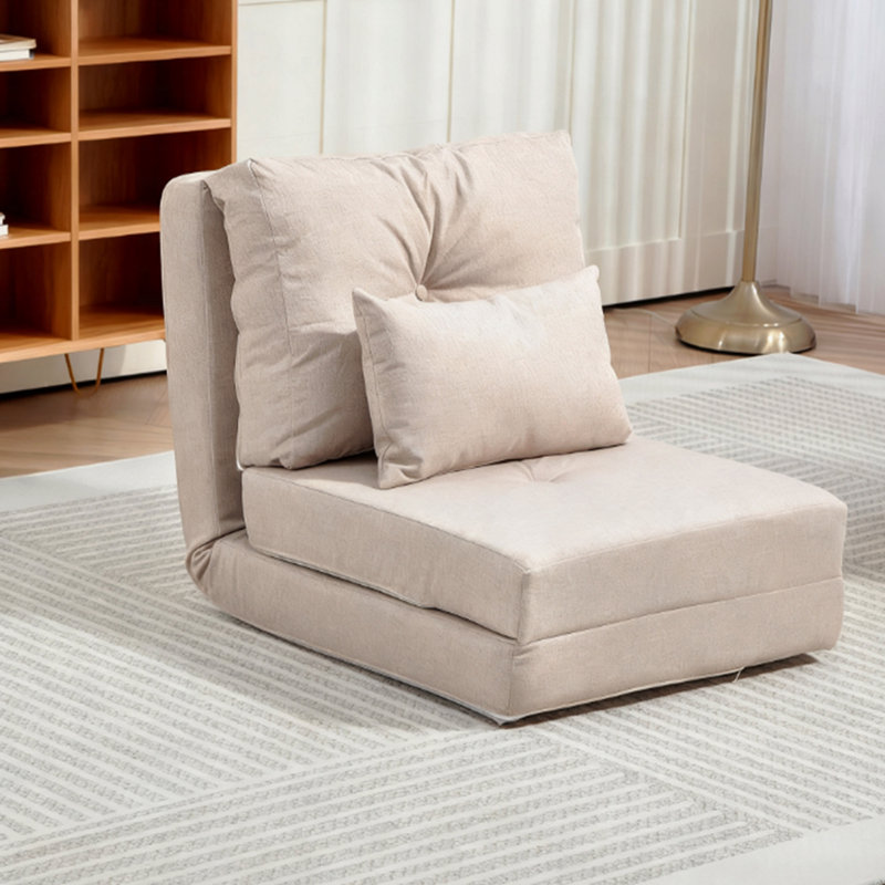 Chaise sur pied, canapé-lit pliant rembourré avec dossier réglable