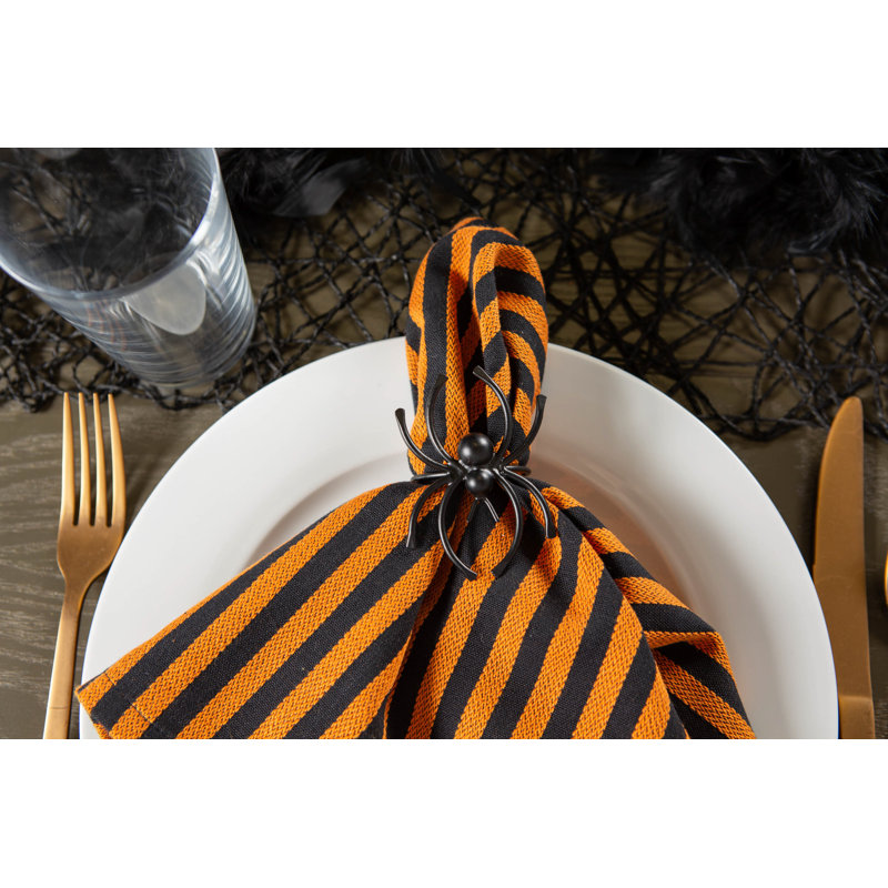 Anneau de serviette en étincelles halloween spider