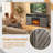 Aillie Fireplace TV Stand for 70" TVs with Electric Fireplace-97467430