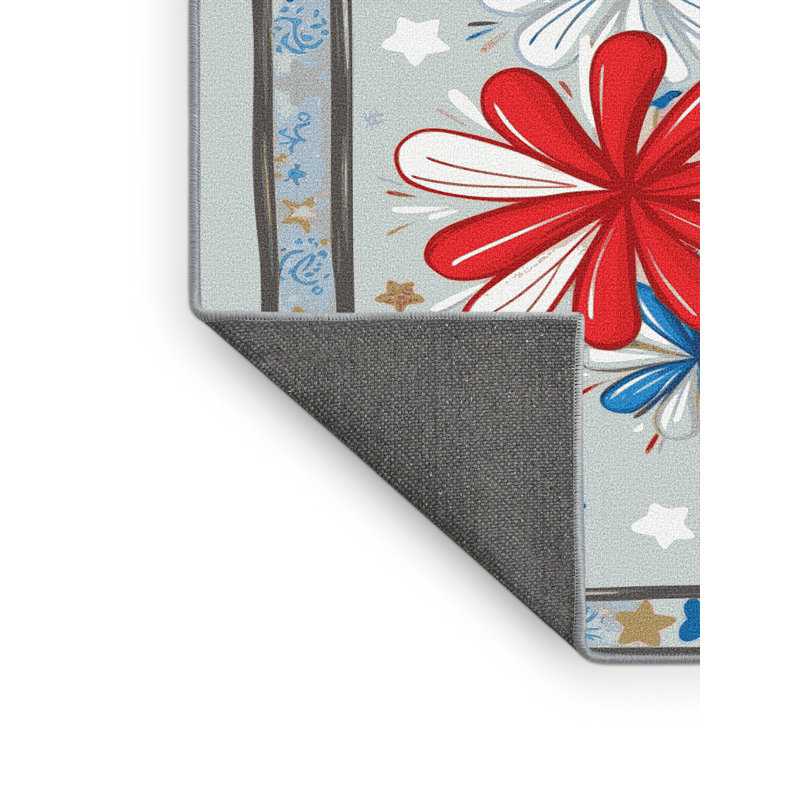 Tapis vacances des fêtes The Holiday Aisle®, Rectangle 4pi x 6 pi