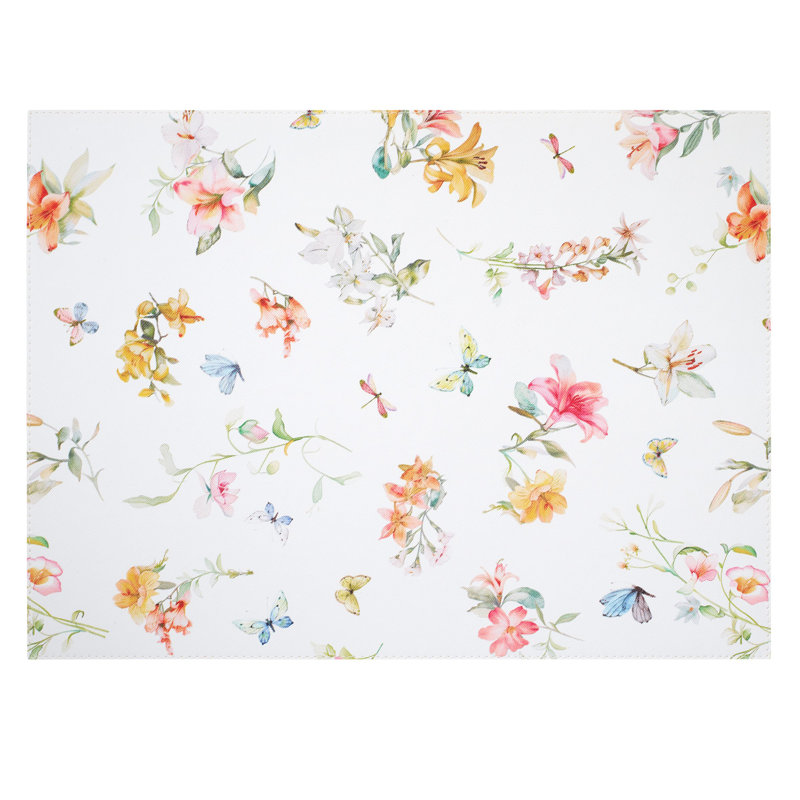 Lily Garden 100% Pthalate-free Vinyl Rectangle Placemats