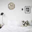 Horloge murale abstraite tourbillon abstrait rond 12 po x 12 po, hall moderne beige