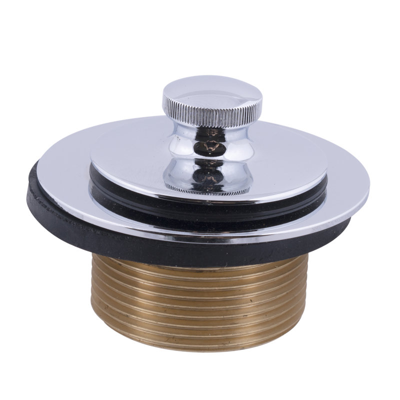 Drain bouchon de baignoire avec trop-plein, Chrome poli
