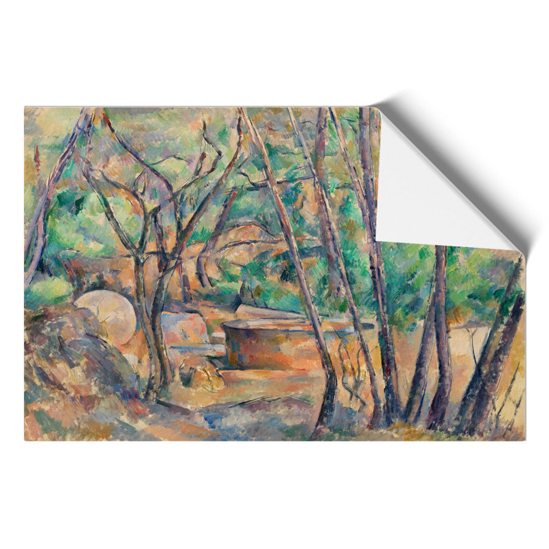 Millstone and Cistern by Paul Cezanne - Unframed Painting, 59cm H x 84cm W x 0.1cm D