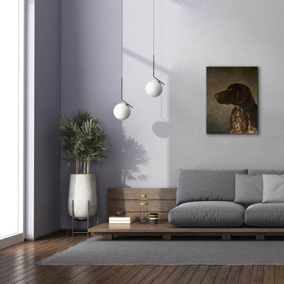  «Hunting Dog» par Marian Parsons, art mural sur toile, 26 po x 34 po
