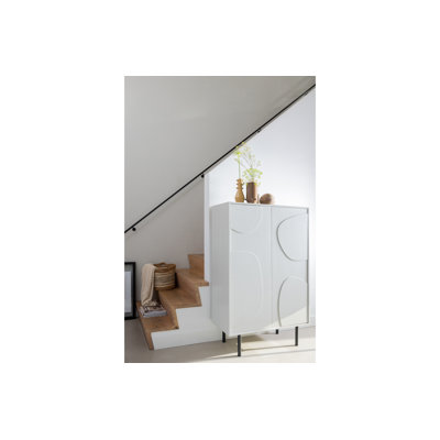 Valdis Solid Wood Rectangle Accent Cabinet