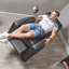 85.5cm Wide Faux Leather Rocker