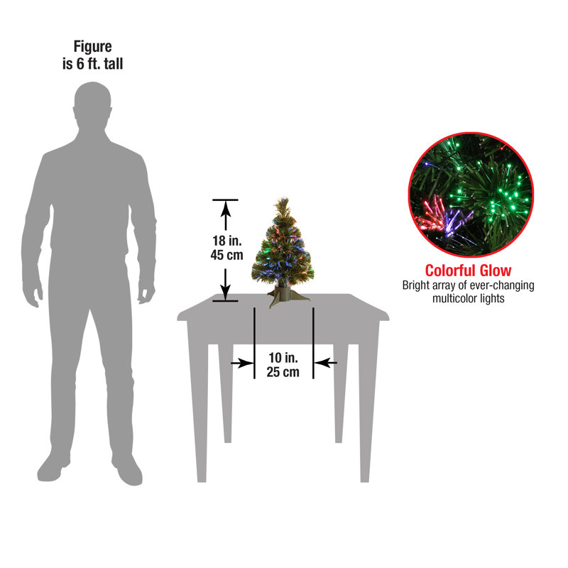 Battery Operated Fiber Optic Ice Tree, 1.5' H