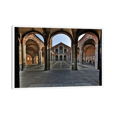 Basilica Di Sant'Ambrogio In Milan, Italy II Romanic Style by Alessandro Della Torre - Gallery-Wrapped Canvas Giclée on Canvas