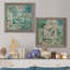 Arboretum Spring Song II - Ensemble de 2 peintures sur toile encadrées-710930122-710930121