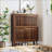 31.5-Inch Walnut Shoe Storage Cabinet With 2 Flip Drawers, Farmhouse Design For Corridors And Entrances-795065583