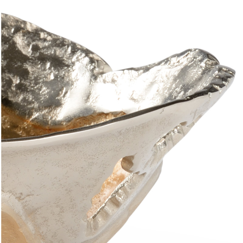 Van Metal Decorative Bowl 1, 5.3" H x 12" W x 12" D