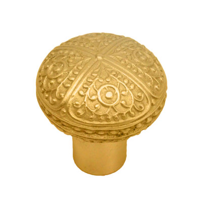 Millennium classic large round knobin Gilded Mercury