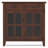 Artisan 36"W Solid Wood Transitional Entryway Storage Cabinet with Glass Doors and Adjustable Shelves