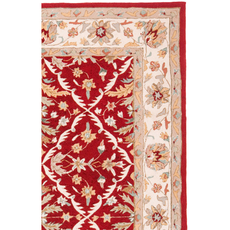 Easy Care Hand Hooked Performance Oriental Rug, Rectangle 3'6" x 5'1