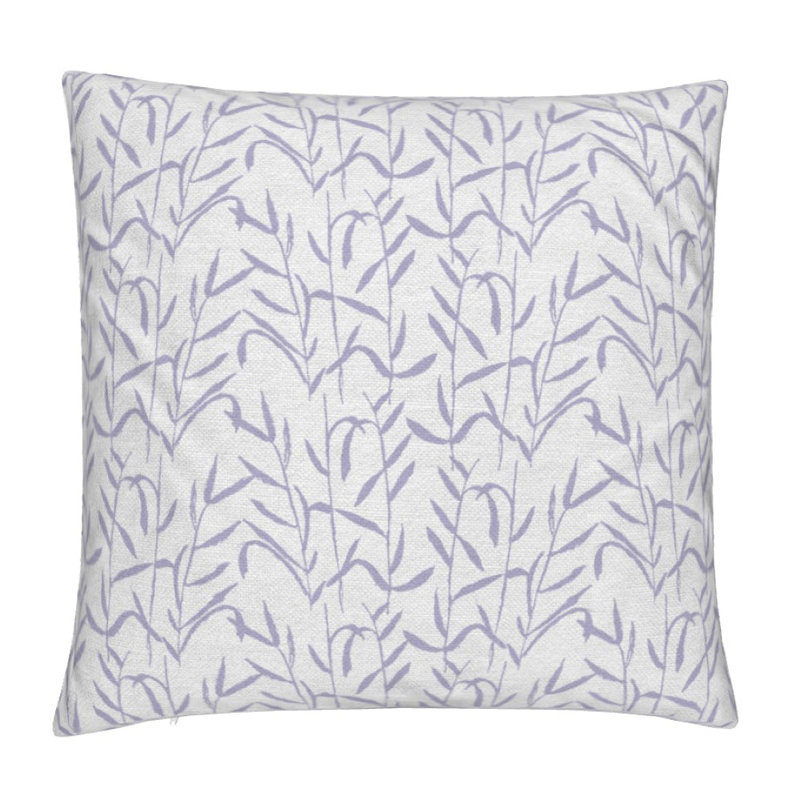 Botanic Square Pillow Cover & Insert, Hazy Lilac Floral, 22"H x 22"W