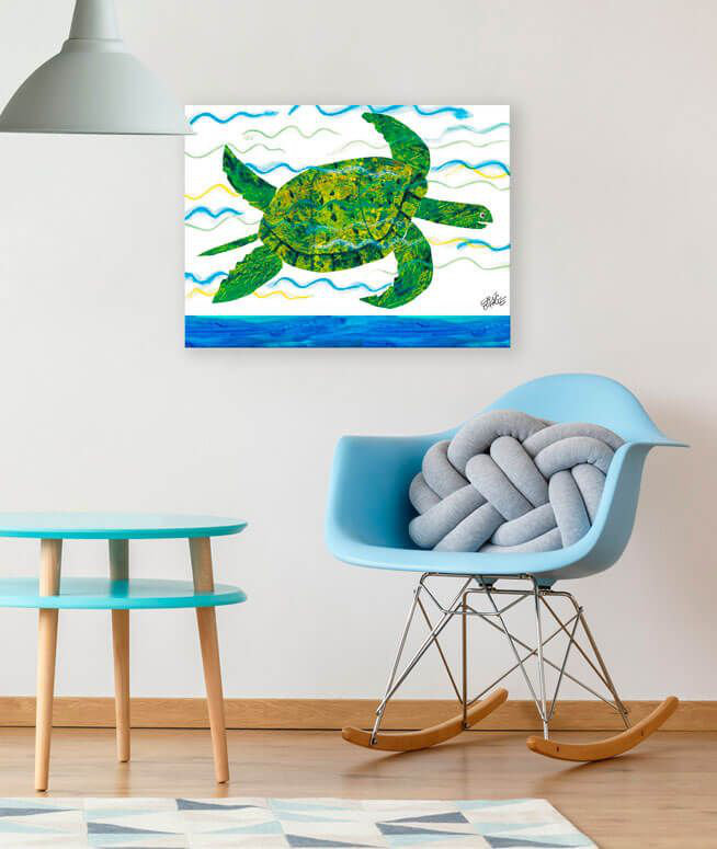Art sur toile sea tortue Mcintosh