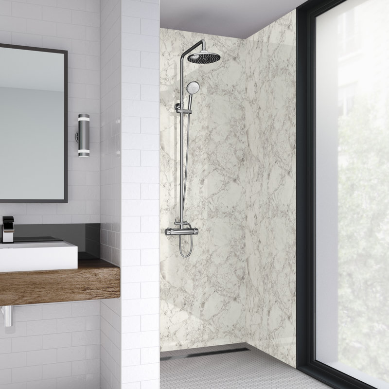 60mm 59mm W x 242mm H Decorative Wall Panel with Glass