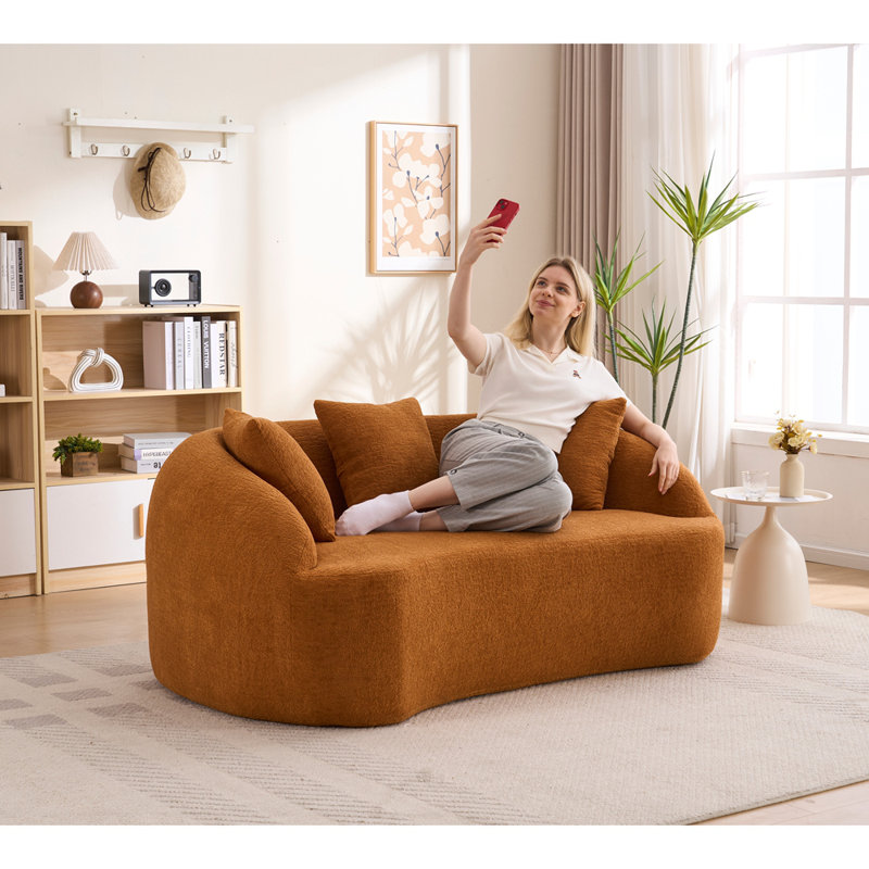 Causeuse Curved, Orange