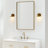 Marsden Sean Lavin Coulson Bathroom Bedroom Wall Fixture With Silk Screen White Inside Clear Outside Shade-1379432709-1379432708-1379432827