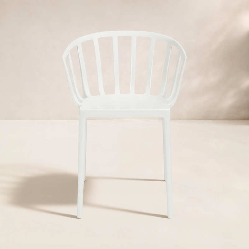 Venice Outdoor Dining Armchair, White