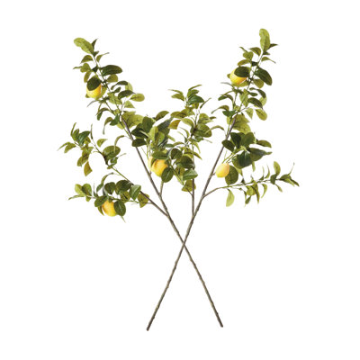 FAUX LEMON BRANCHES 43 po, ENSEMBLE DE 2