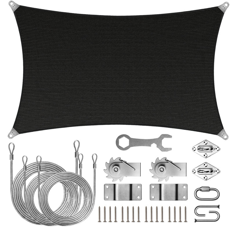 Voile d'ombrage royal Royal, 20 pi x 18 pi, Noir