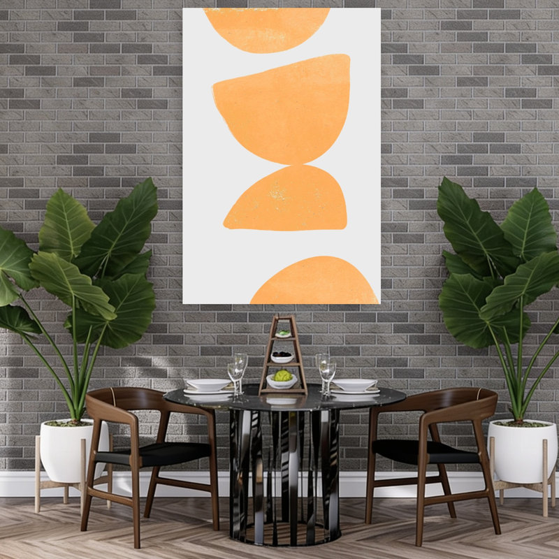 Claybalanceno04 Abstract Minimalist Modern Wall Art Print by Treechild - Wrapped Canvas Print, 152.4cm H x 101.6cm W