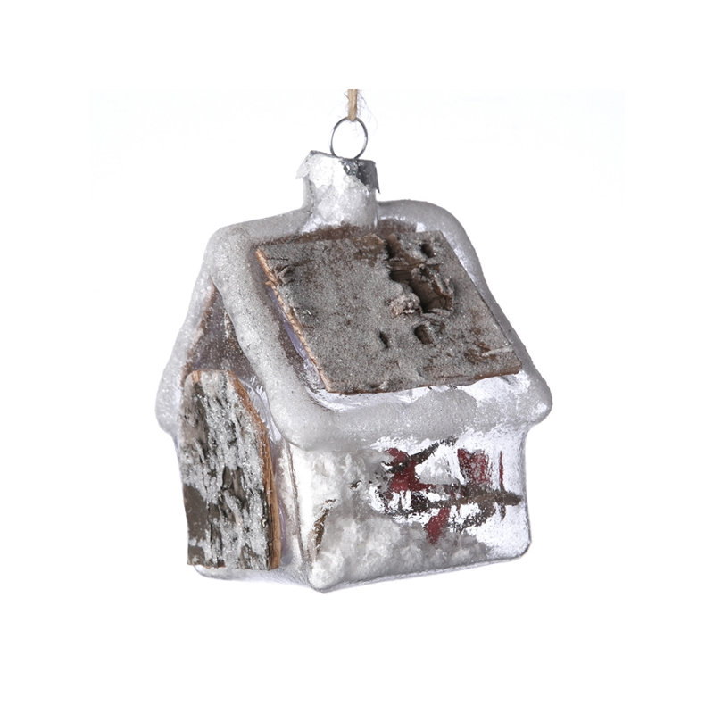 Figurine suspendue en verre house